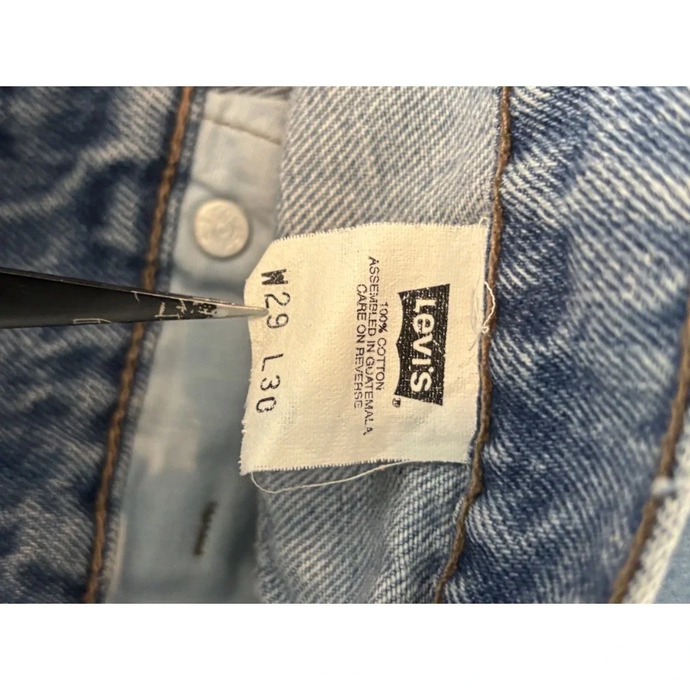 Levi's‎ Baggy Jeans Men 29x30 Blue Loose Fit Silver Tab 100% Cotton 90s Vintage